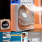 3-in-1 Portable Mini Air Cooler Fan – USB Rechargeable Mist Humidifier with 3-Speed Cooling & LED Night Light